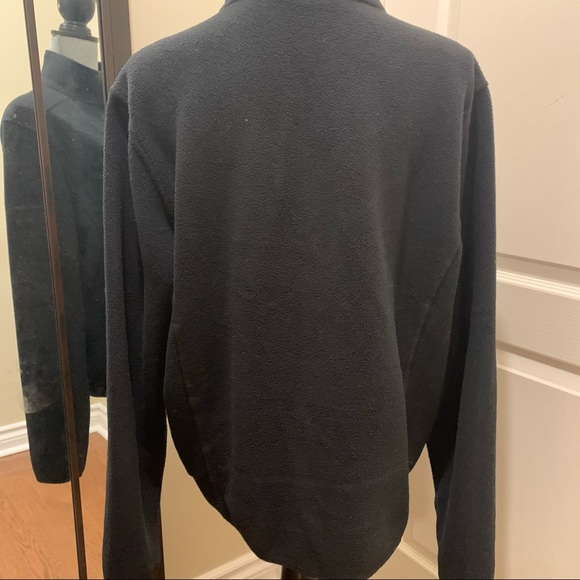 L.L. Bean mens fleece zip up [black, size large, vintage] - Picture 3 of 6